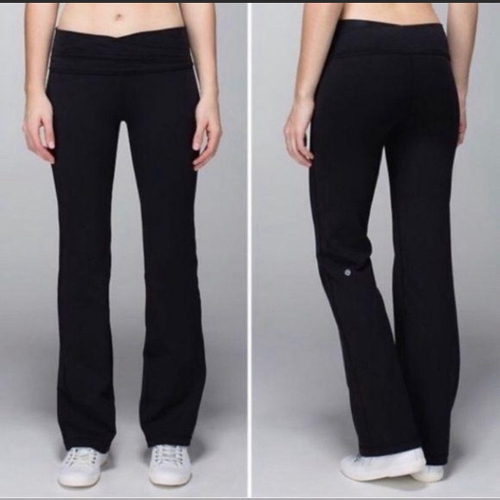LULULEMON Astro Crisscross Flare Yoga Pants Leggings 6